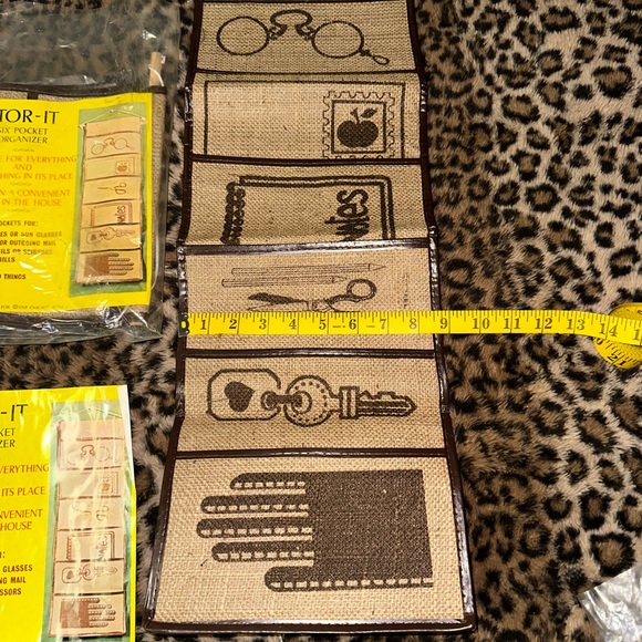 NOS/NIP: BUNDLE of (2) Vintage (6) Six Pocket HANGING Stor-It Organizer - Picture 4 of 6